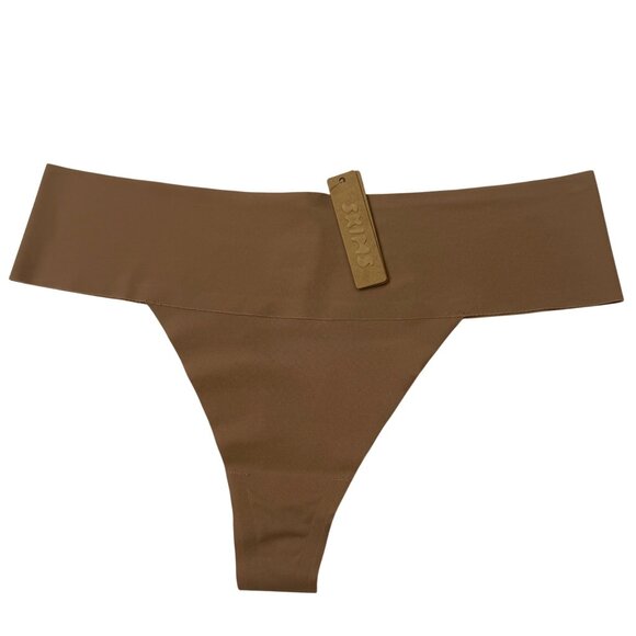 SKIMS Naked Thong Lot of 2 Ochre Sienna Medium - Picture 4 of 12